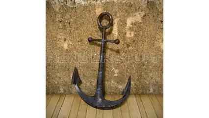 Large Ship Anchor Free 3D Model Free Download