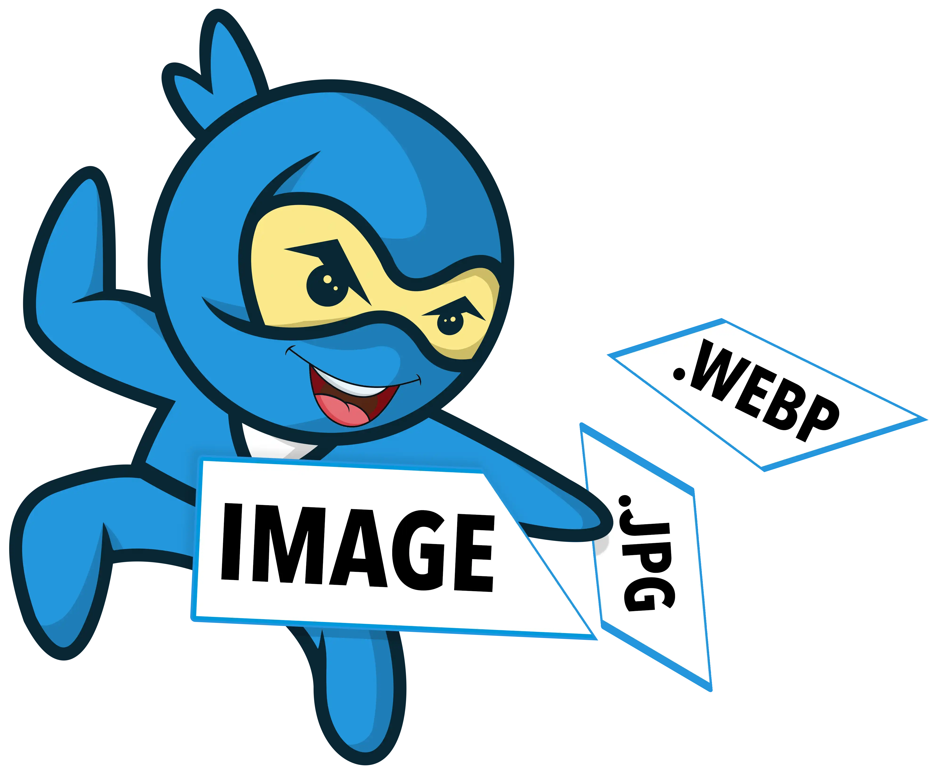 Online Image Viewer | Blue Ninja logo by Image Convert Ninja